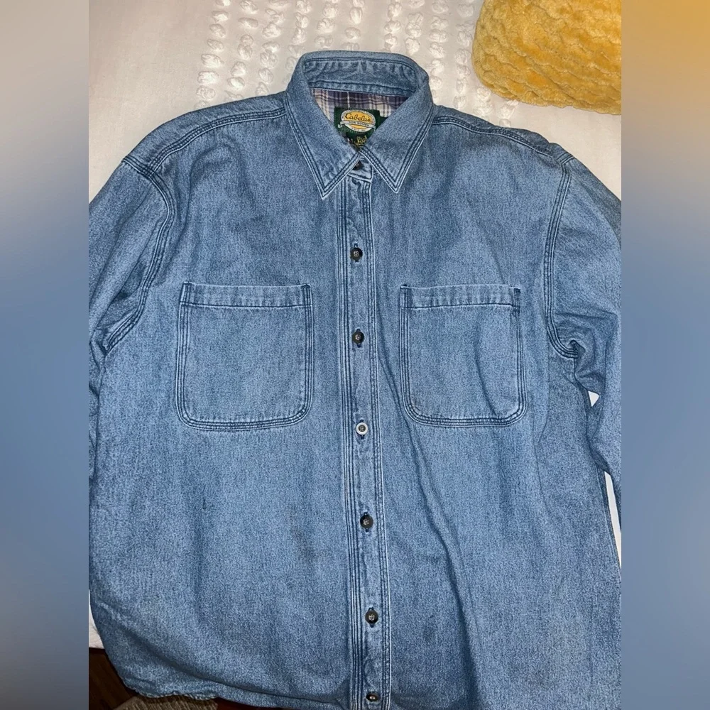 Vintage Cabela’s Denim Chore Coat - Picture 3 of 5